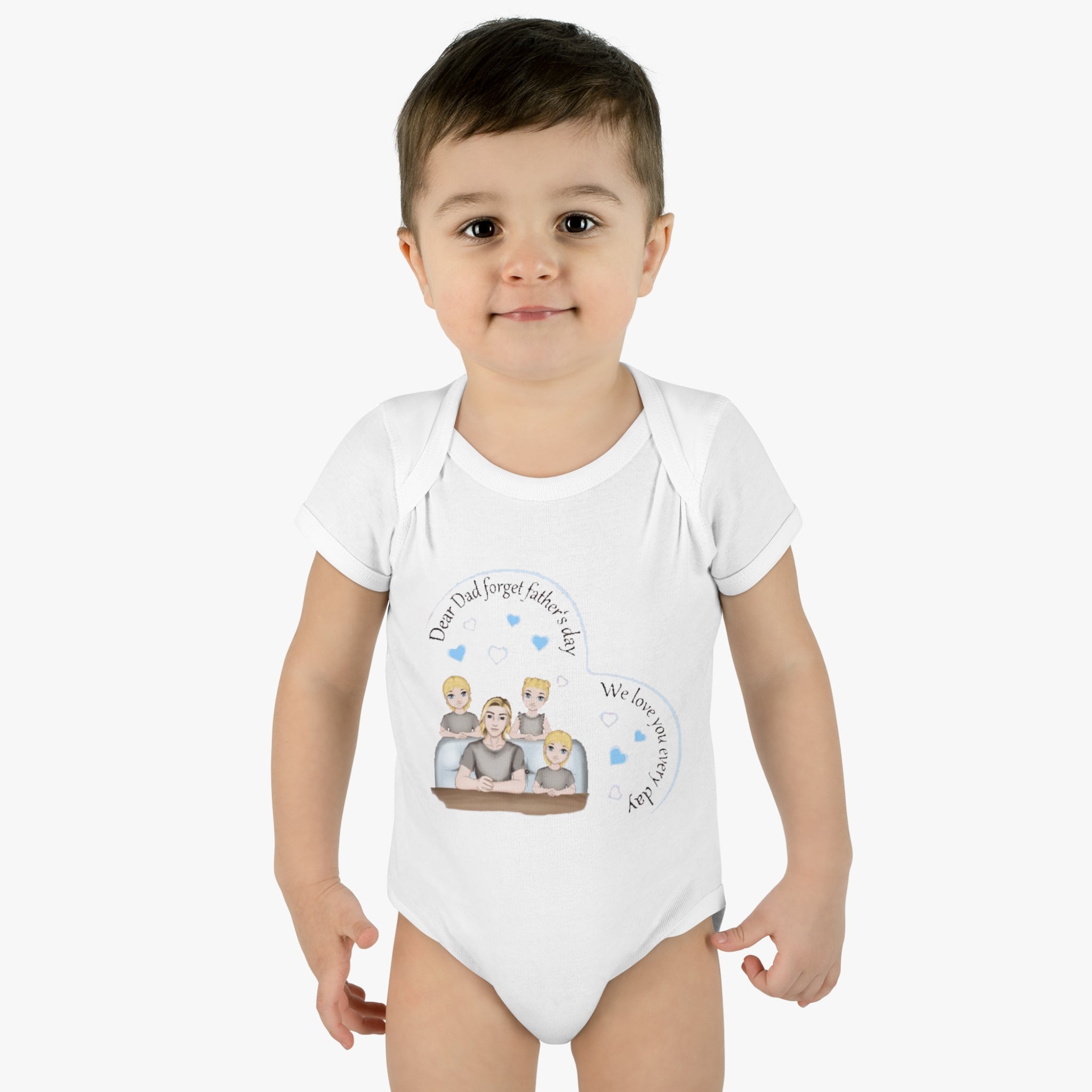 Dad we love you every day | Infant Baby Rib Bodysuit